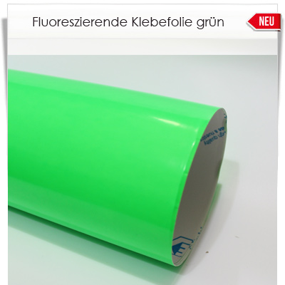 Fluoreszierende grüne Klebefolie