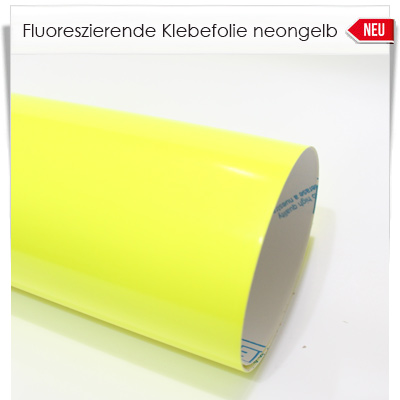 Fluoreszierende neongelbe Klebefolie