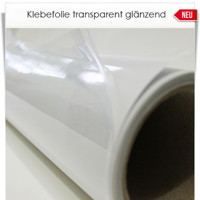 Klebefolire transparent glänzend