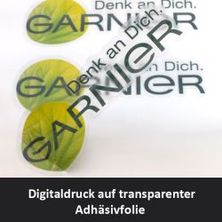 Digitaldruck auf transparenter Adh�sionsfolie