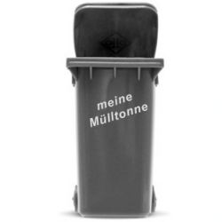 M�lltonnen Aufkleber