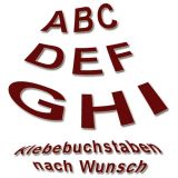Klebebuchstaben nach Ihren Angaben 5cm -10cm