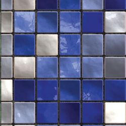 blaue Perlmutt Mosaik Fliesenfolie