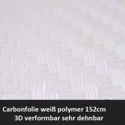 Carbonfolie pvc weiss