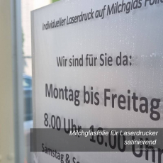 Milchglasfolie f�r Laserdrucker satinierend