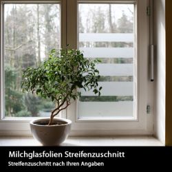 Milchglasfolien Streifen Zuschnitt