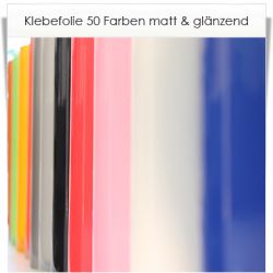 Selbstklebefolie farbig gl�nzend ab 1 Meter 120cm