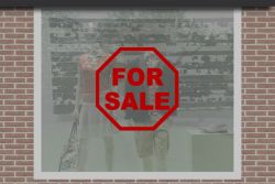 FOR SALE Schaufensterbeschriftung