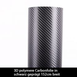 Carbonfolie pvc  schwarz