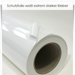 Schutzfolie wei� extrem starker Kleber