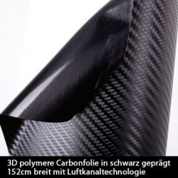 Carbon Klebefolie schwarz mit Luftkan�len