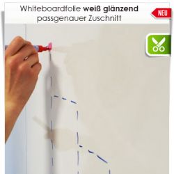 Zuschnitt Whiteboardfolie Wei�
