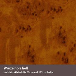 Wurzelholz hell Holzklebefolie