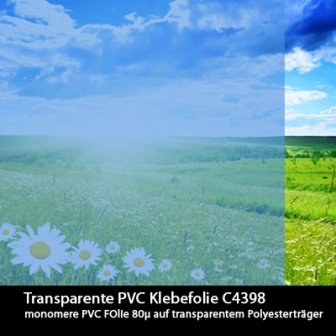 Transparent farbige Klebefolie