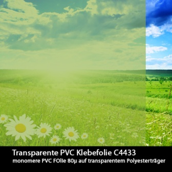 Transparent farbige Klebefolie