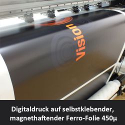 Digitaldruck auf eisenhaltiger Ferro-Folie