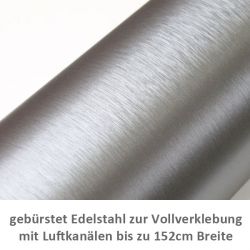 Edelstahl gebürstet Car Wrapping Folie