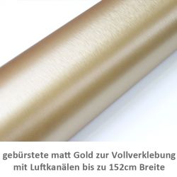 gold gebürstet Car Wrapping Folie