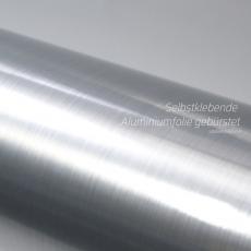 selbstklebende Folie gebürstet Aluminium