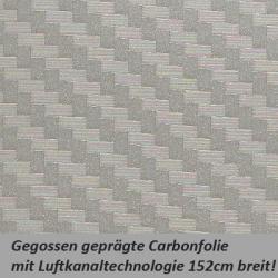 Carbonfolie silber grau