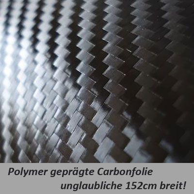 polymere Car Wrapping Carbonfolie schwarz