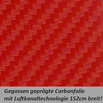 Car Wrapping Carbonfolie rot