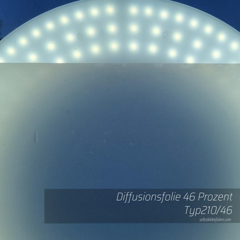 Diffusionsfolie mit 46 prozent Lichtdurchlässigkeit