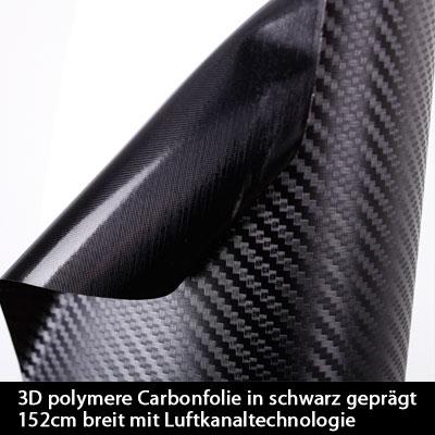 Stylische Klebefolie für Notebooks - Carbon schwarz