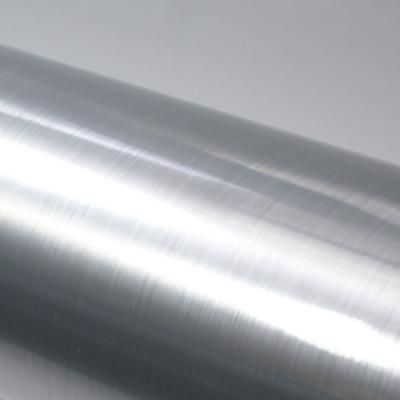 Gebürstet Silber Aluminium PVC