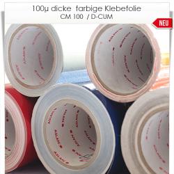 140µ dicke farbig matte Klebefolie