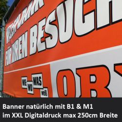 Digitaldruck auf PVC Banner