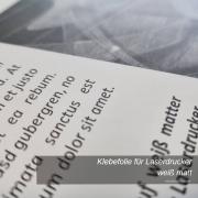 selbstklebende weiß matte Folie für Laserdrucker A4