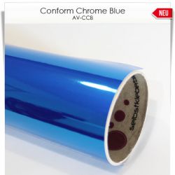 Blau Chrom Vollverklebefolie
