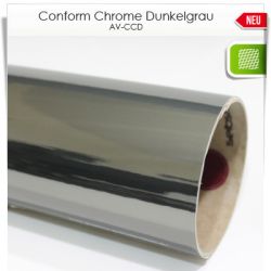 Dunkelgrau Chrom Vollverklebefolie