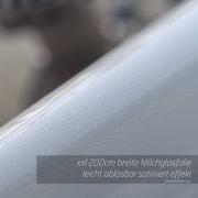 Milchglasfolie satiniert - XXL Rollenbreite 200 cm 