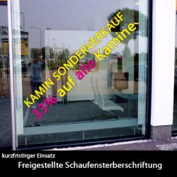 Schaufensterbeschriftung