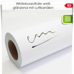 Whiteboardfolie mit Luftkanälen