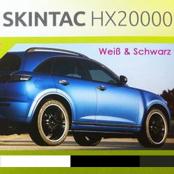 Car Wrapping Folie HX20000 Weiß & Schwarz 152cm