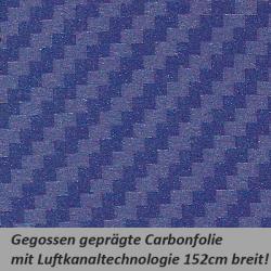 Carbonfolie blau