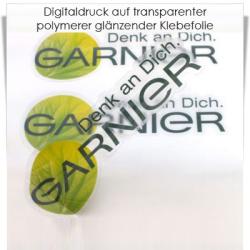 Digitaldruck auf transparenter Klebefolie polymer matt