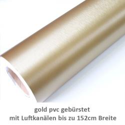 PVC gebürstet gold