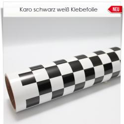 schwarz weiß Karo Klebefolie