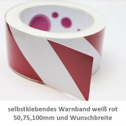 selbstklebendes Warnband rot weiß