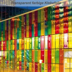 Transparente Klebefolie, farbig 123cm