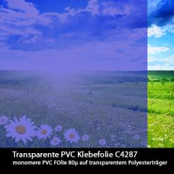 Zuschnitt transparent farbige Klebefolie