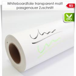 Zuschnitt Whiteboardfolie transparent matt