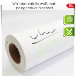 Zuschnitt Whiteboardfolie weiß matt