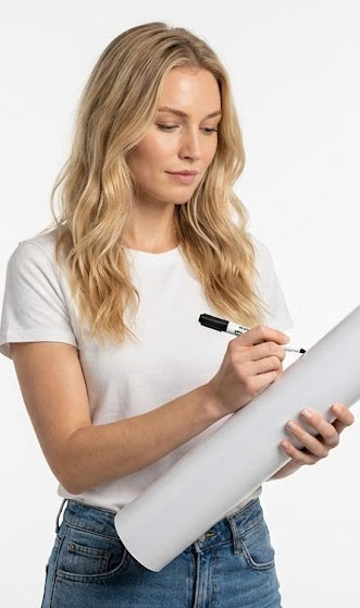 beschreibbare Klebefolien