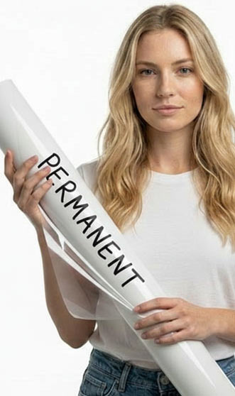 permanent beschreibbare Klebefolien